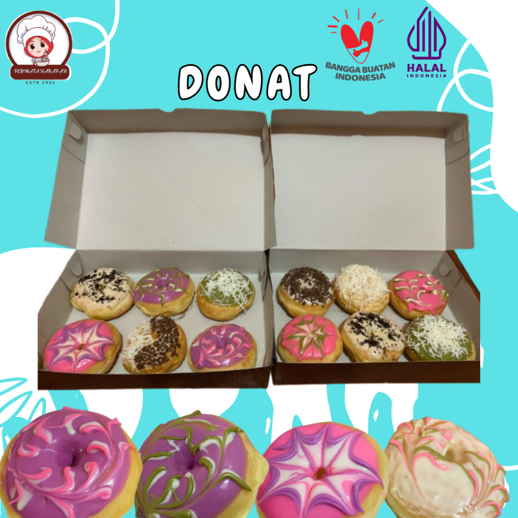 

Donat Premium Permata Harapan Best Seller Rasa Meses Keju Kacang Almond Dan Lainnya