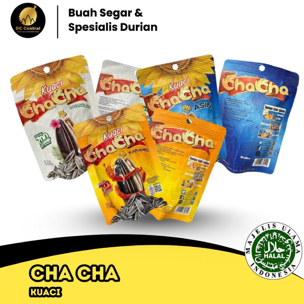 

ChaCha Kuaci Biji Bunga Matahari Pouch 100gr