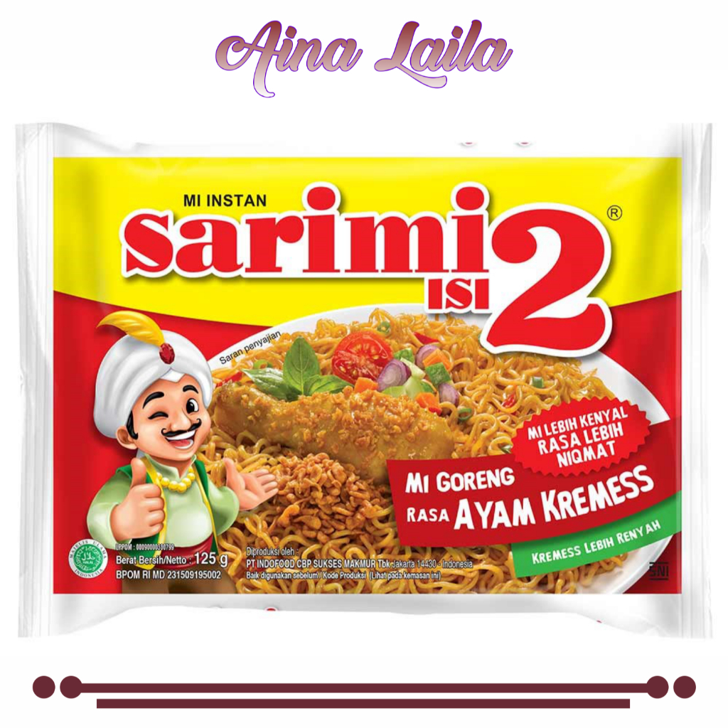 

Sarimi Mi Instan Ayam Kremes Isi 2 125g 1 Bungkus