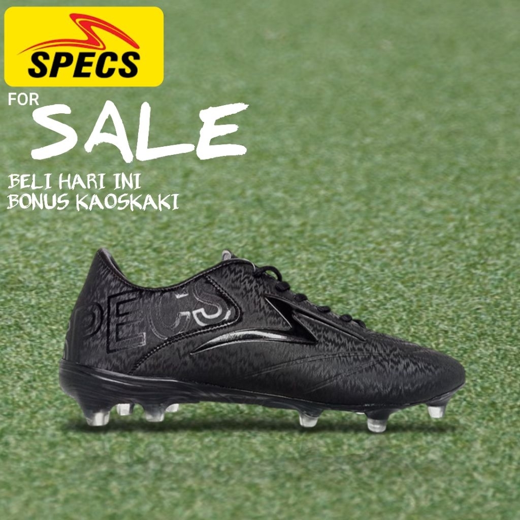 Bestseller Terlaris Sepatu Bola Specs Spider FG Black Dewasa Best Seller Termurah (COD)