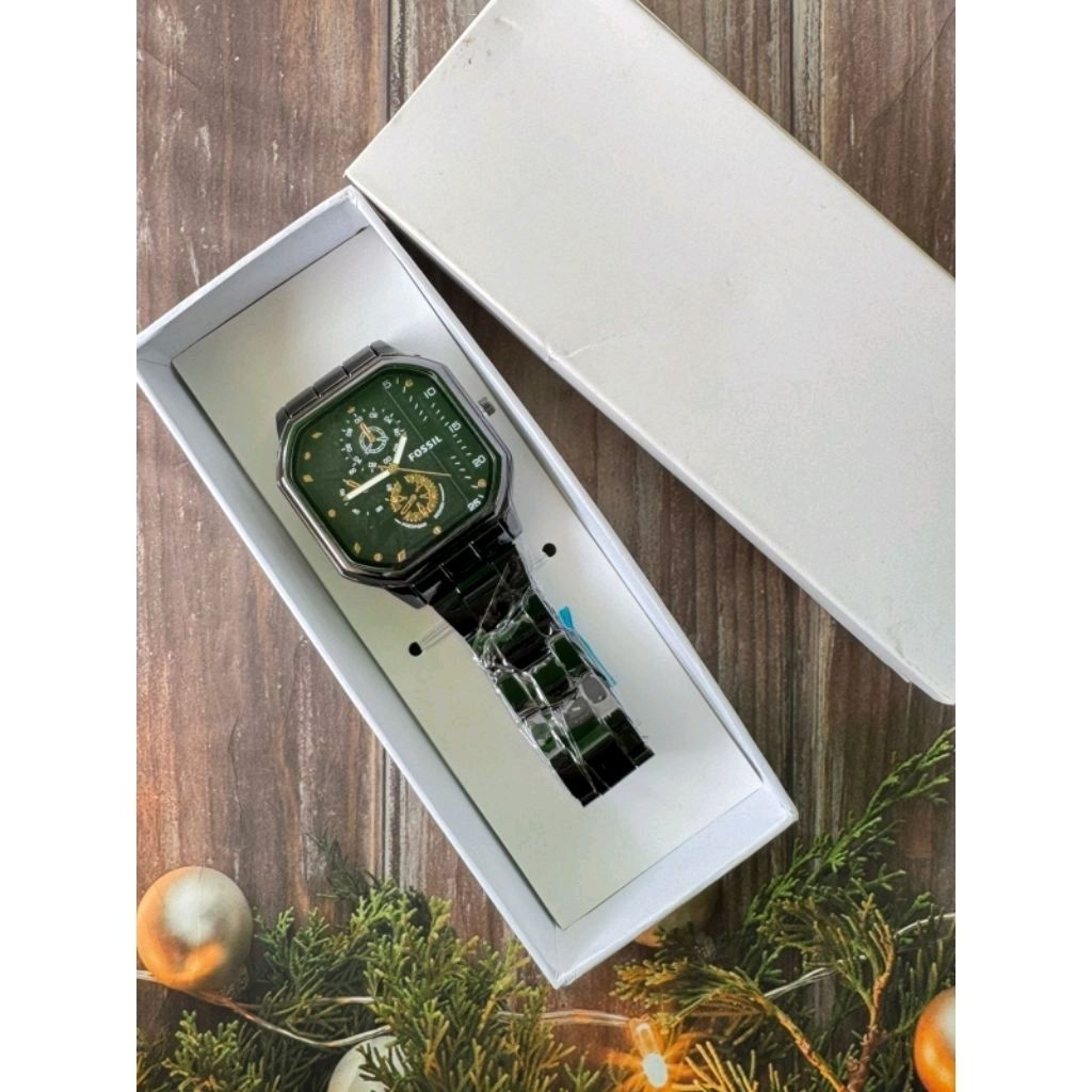 Jam Tangan Pria Rantai Keren Dan elegan Free Box ekslusif