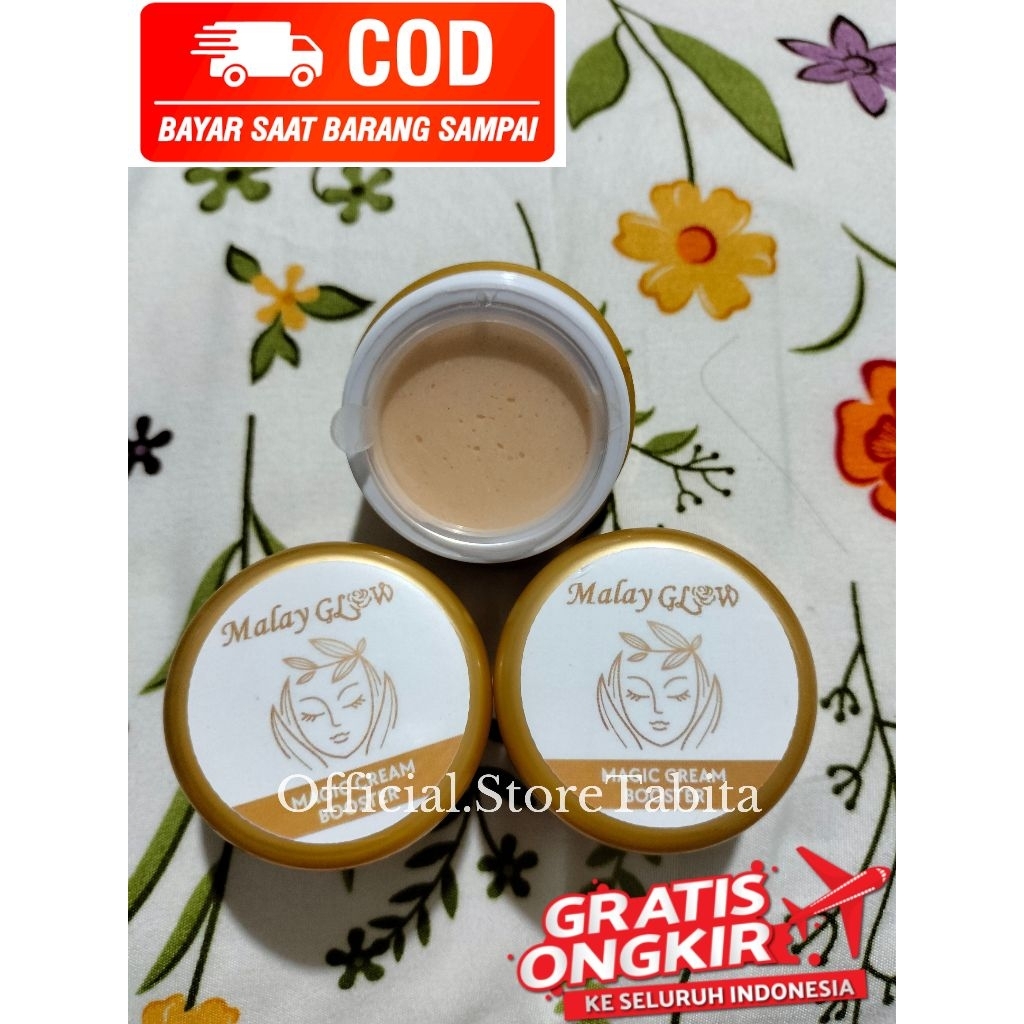 MAGIC CREAM BOOSTER MALAY GLOW, CREAM 2 IN 1,  UNTUK JERAWAT DAN FLEK