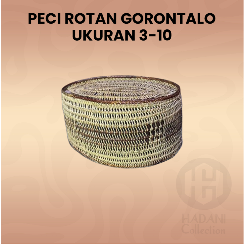 Peci Rotan Khas Gorontalo / Peci Rotan Habib Bahar