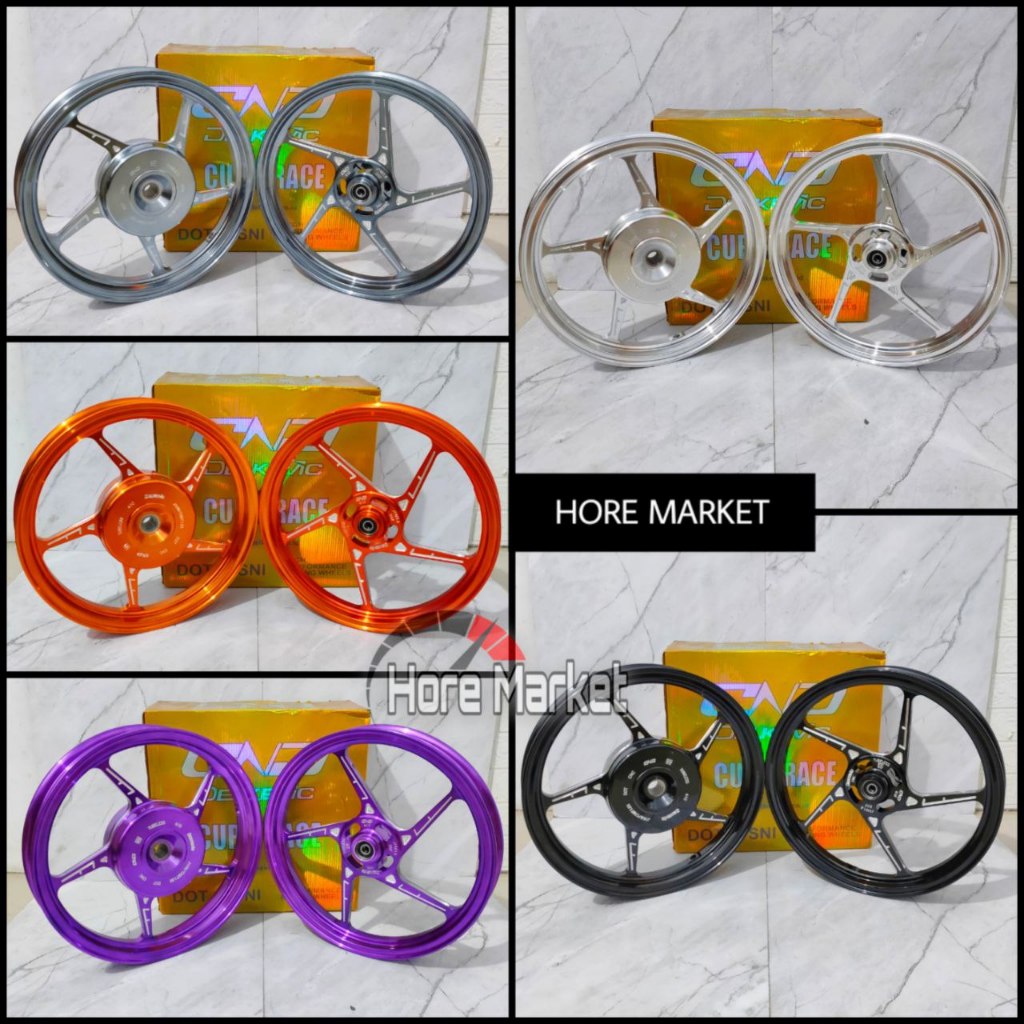 VELG DELKEVIC MOZ 5 RING 14 BEAT / SCOOPY / VARIO 110 / VARIO 125 / 150 / GENIO STYLO 160 CBS / VARI