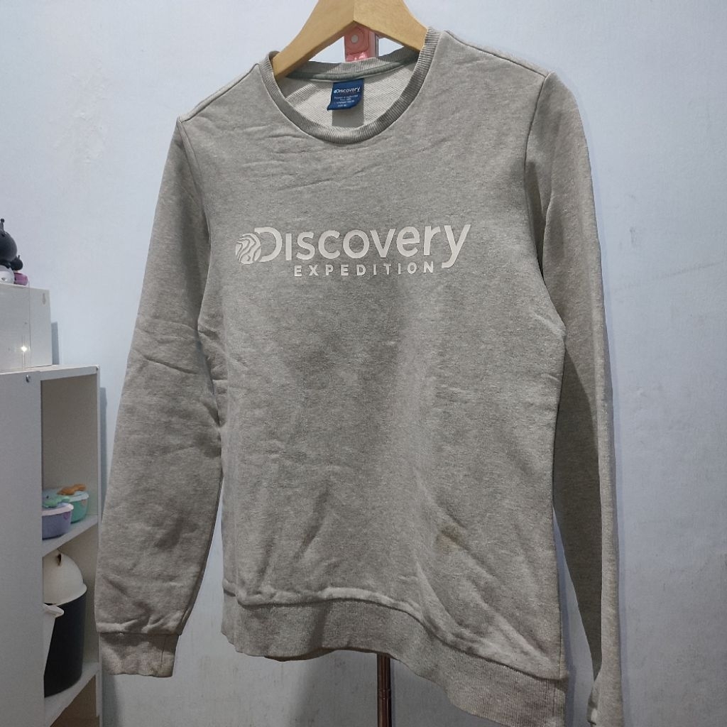 DISCOVERY Expedition Crewneck Pria Atasan Sweater Ori Branded