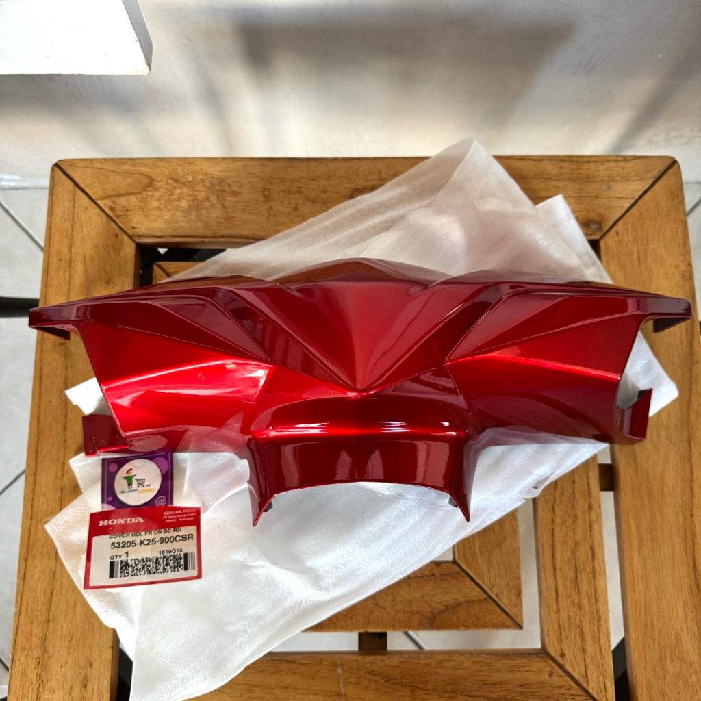 Cover Handel Batok Kepala Beat Fi Stater Kasar Merah Maroon Original AHM 53205-K25-900CSR