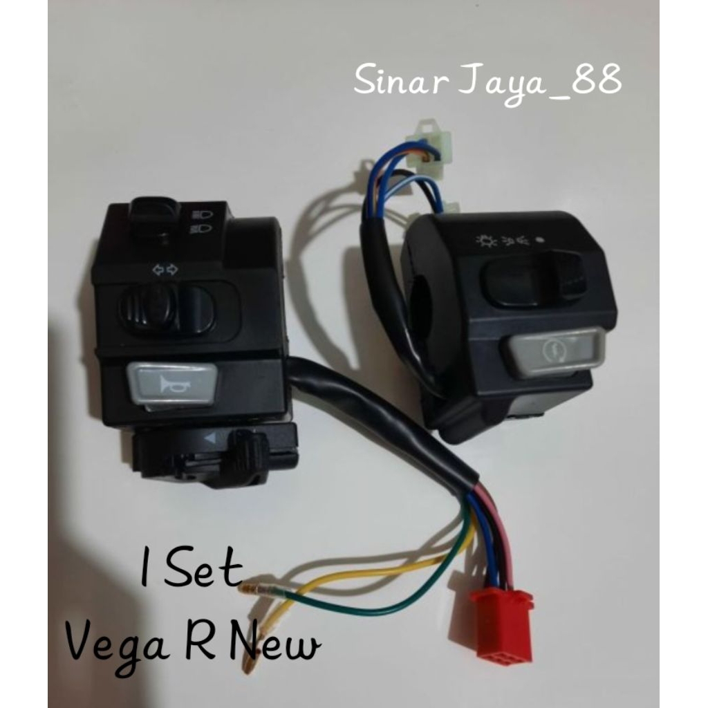Saklar 1 Set Vega R New/Saklar Motor Kiri Kanan/Saklar Universal Yamaha/Saklar On Off/Saklar Lampu M