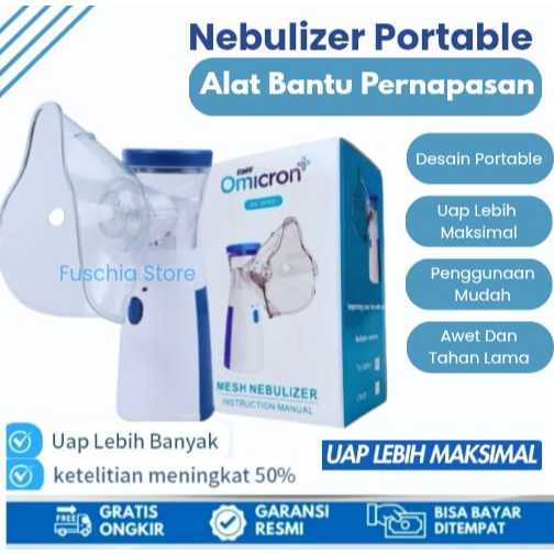 Nebulizer  Portable Alat Uap Bantu Pernafasan Asma