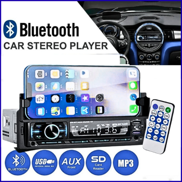 COD Taffware Tape Mobil Avanza Audio Bluetooth 5.0 Full Bass MP3 Player USB ISO Stand Holder Hp 60W
