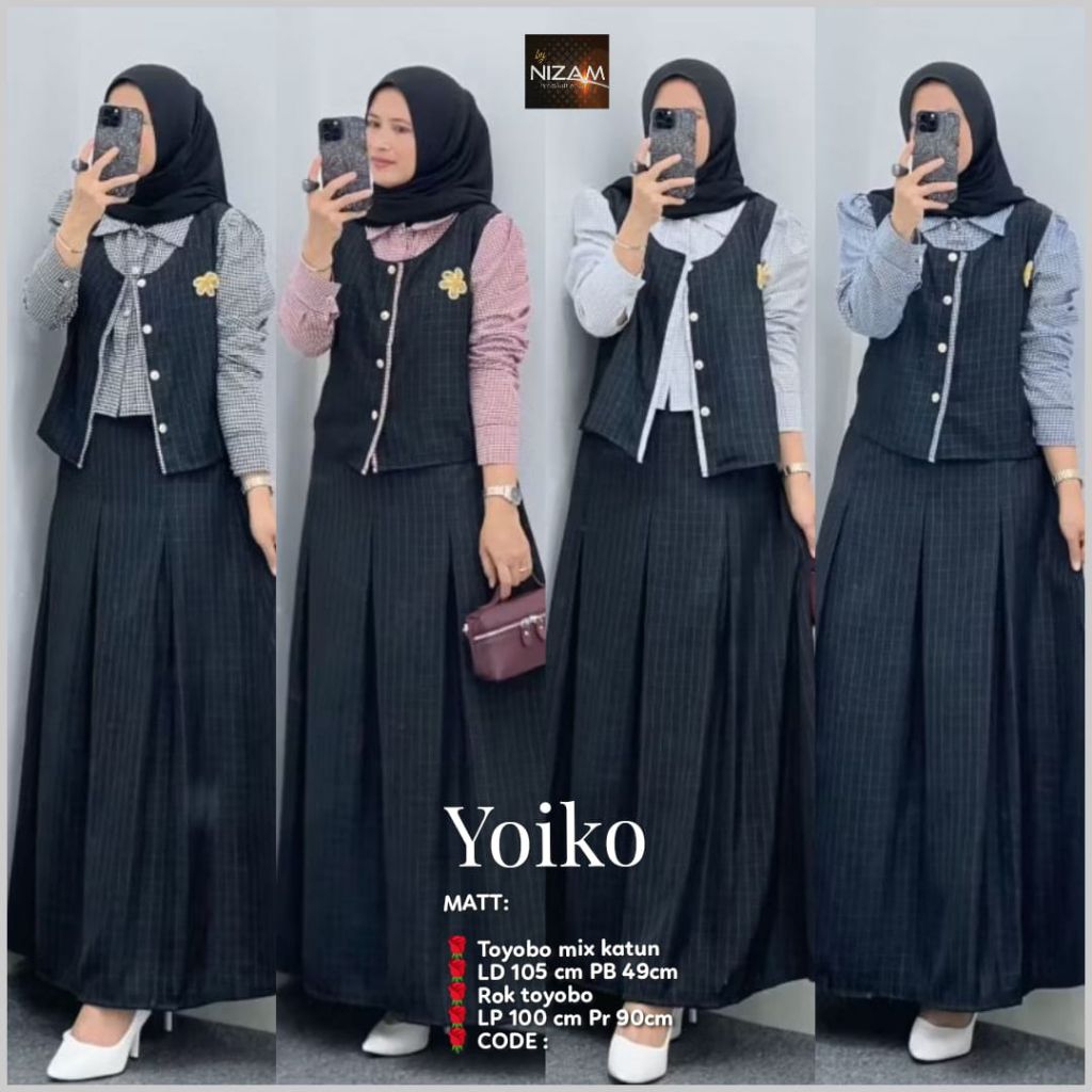 BISA COD GAMIS SHERIL// RISHA // YOIKO SET BY NIZAM