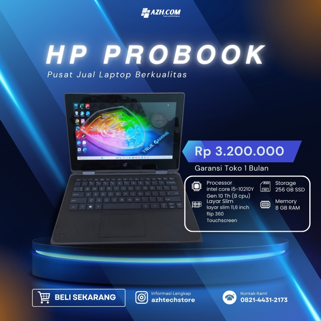 HP ProBook x360 11 G6 EE – Laptop Flip 360° Touchscreen