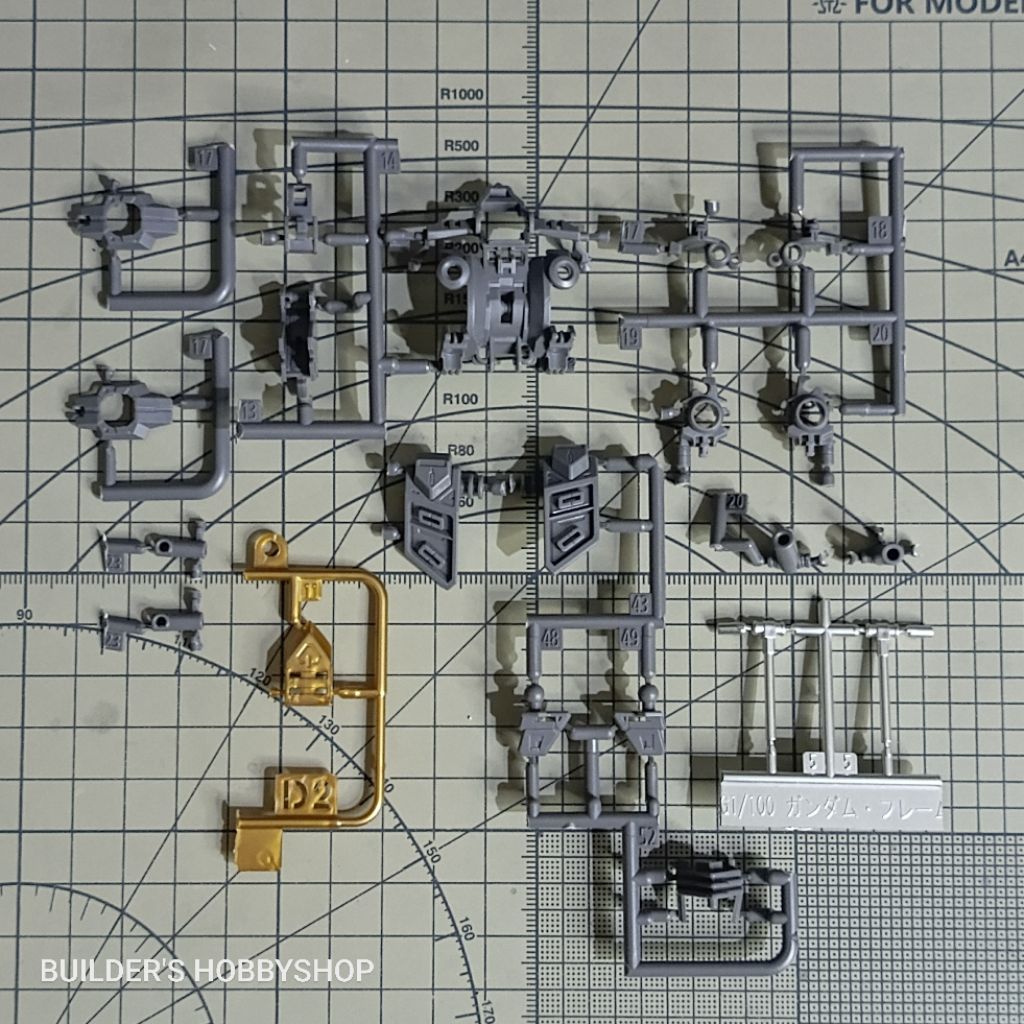 BANDAI MG 1/100 INNER FRAME (GRAY) GUNDAM BARBATOS BODY TORSO CHEST WAIST BACKPACK