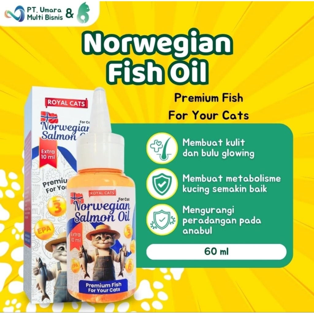HOLYCATLABS NORWEGIAN FISH OIL 60ml PREMIUM