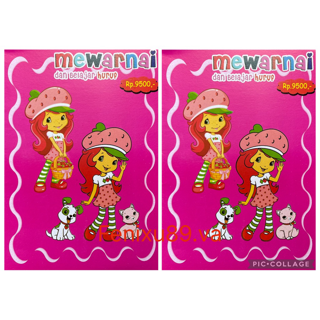 Buku Mewarnai Strawberry ShortCake jumbo