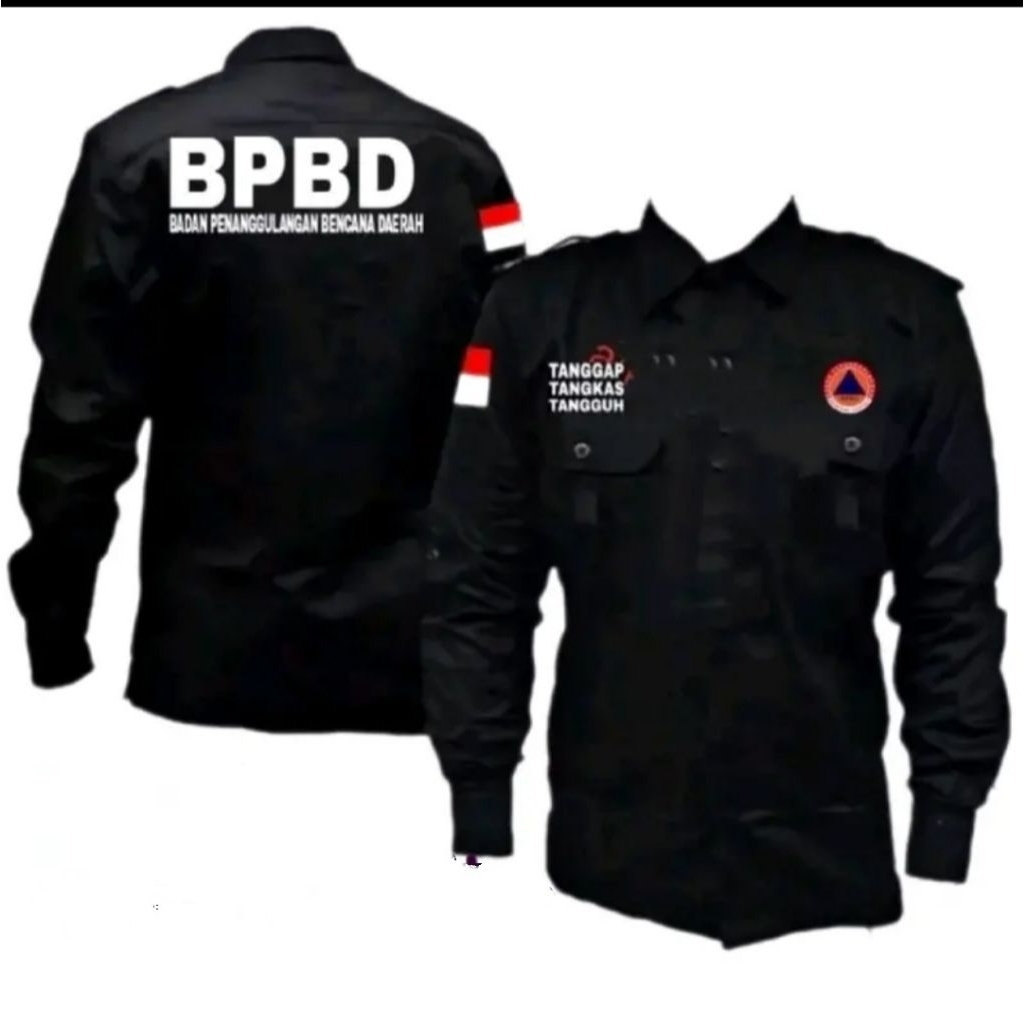 Kemeja kerja BPBD baju BPBD Seragam BPBD full bordir
