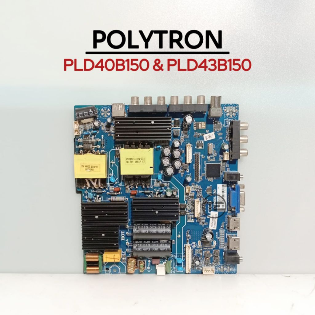 MB POLYTRON PLD40B150 & PLD43B150 MAINBOARD TV LED POLYTRON PLD 43B150 PLD 40B150 MESIN TV MOTHERBOA