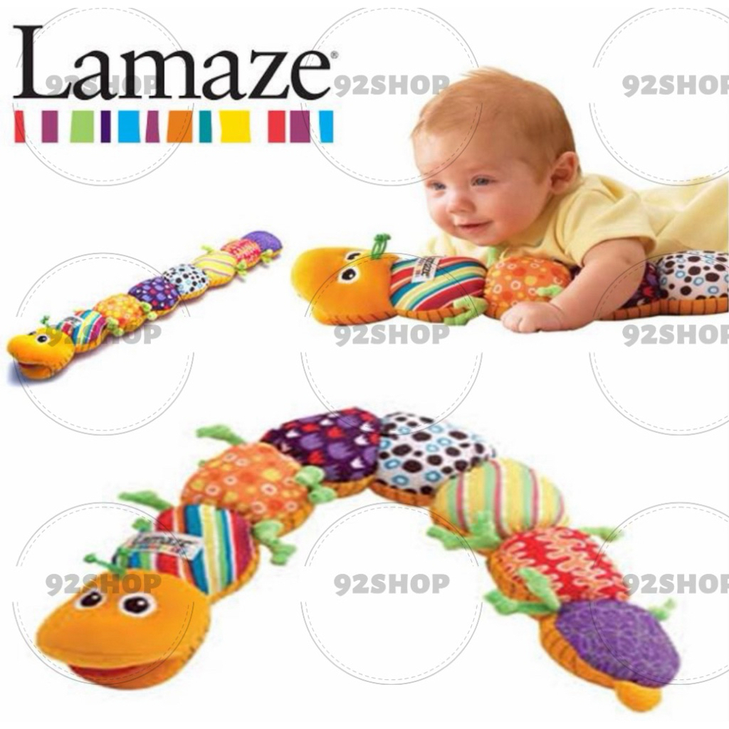 Boneka ulat ukur Lamaze musical inchworm plush doll | boneka Lamaze ulat pengukur boneka | pengukur 