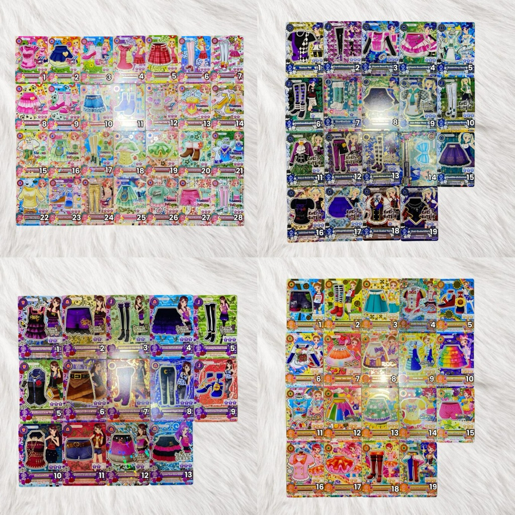 Kartu Aikatsu: Ichigo, Aoi, Ran, Otome, Yurika, Sakura, Mizuki, Kaede - Normal, Rare, Premium - Cute