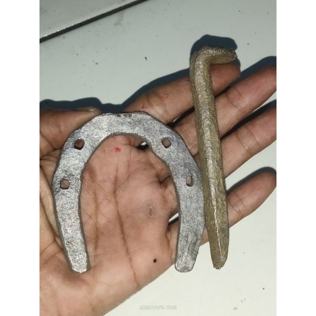 2Pcs Pusaka Sepuh Tindih PakuBumi&TapalKuda Temuan Darat Langka Murah K24