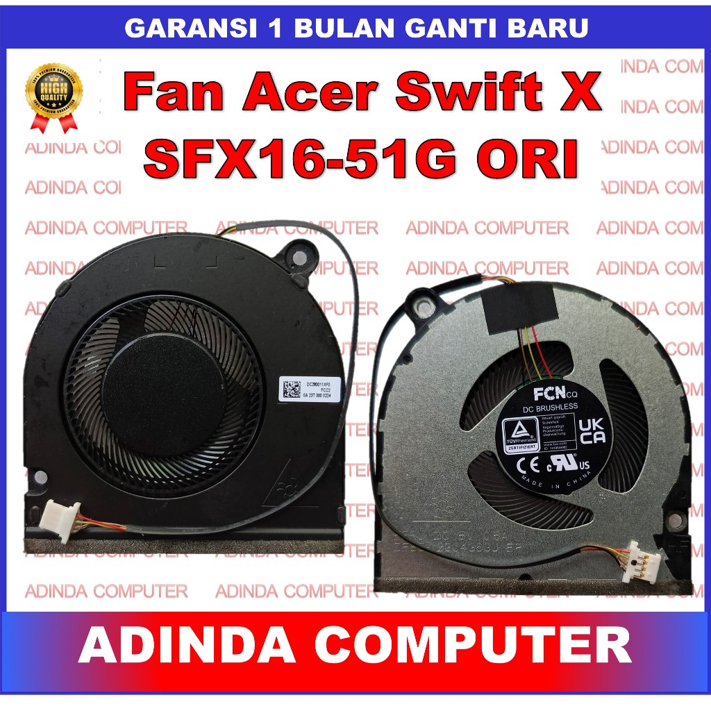 Kipas Fan Acer Swift X SFX16-51G Swift 3 SF316-51 FNKY N20C13 ORI