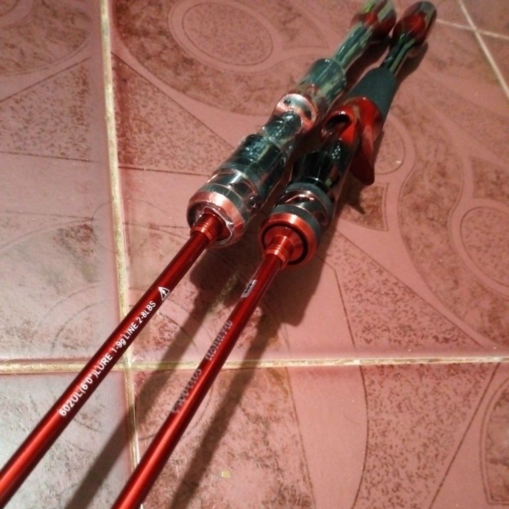 alat pancing Joran exvius ashura 602UL solid carbon fuji ring