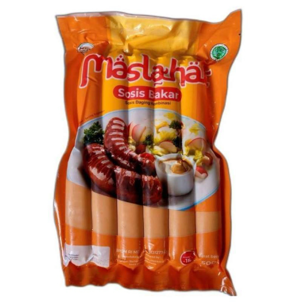 

Sosis bakar MASLAHAT 500gr isi 12 pcs