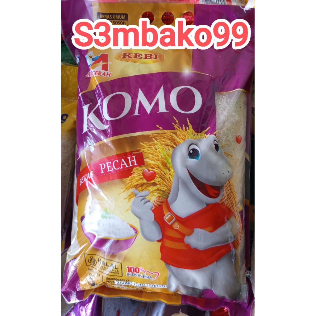 

BERAS KOMO KEMASAN 5KG SATU PABRIK DENGAN PELIKAN