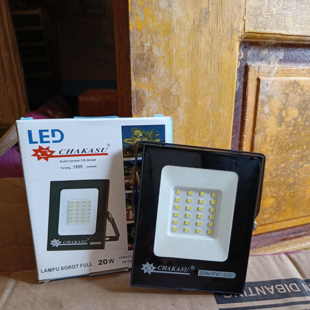 CHAKASU LAMPU LED SOROT 20 WATT PUTIH