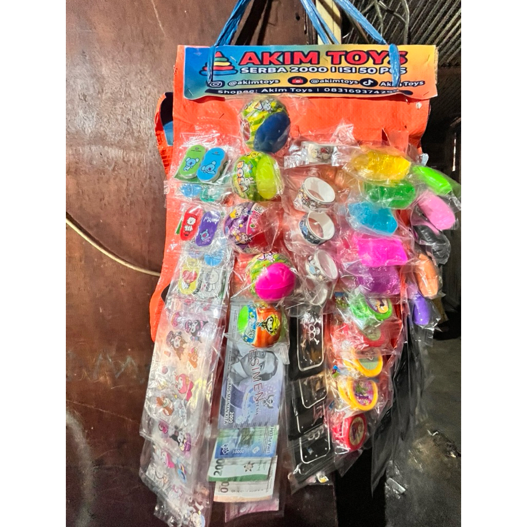 Mainan Anak Isi Renceng Murah | Grosir Mainan 50 Pcs | Cocok untuk Jualan Ecer