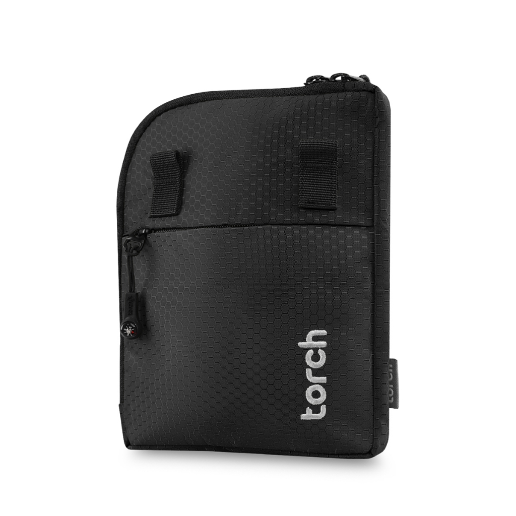 TORCH Hana Tas Selempang HP Passport Travel Pouch Tas Konser Multifungsi - Black