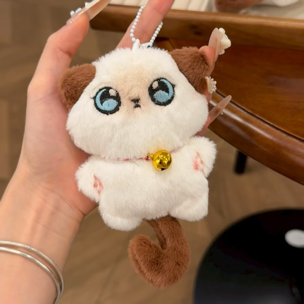 Gantungan Boneka Bunyi Lonceng Kucing Siam Himalaya