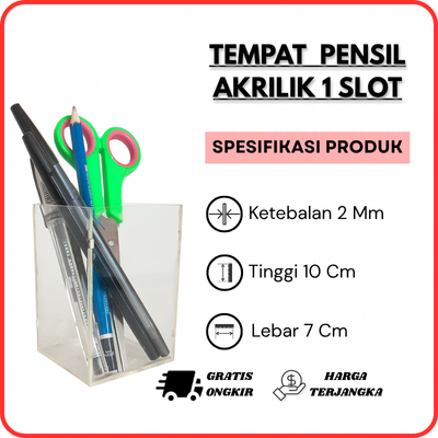 

Kotak Pensil Dari Akrilik 1 Slot Atau 1 Kotak Akrilik Bening
