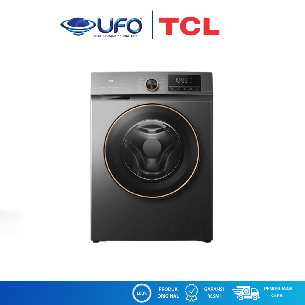 TCL Mesin Cuci Kapasitas 8 Kg Front Loading TWF85P11DG