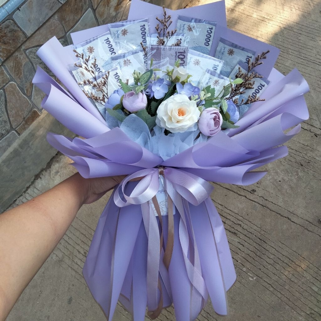 Buket uang 10 lembar / Kerangka buket uang 10 lembar