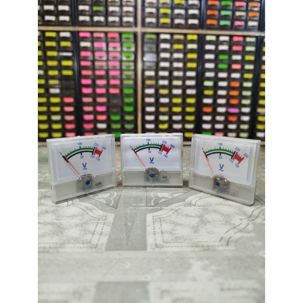 volt meter analog AC besar volt meter ac jarum