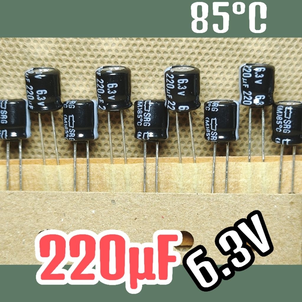 Kapasitor capasitor elko elco 6.3v 6,3v 220uf 6.3v 220uf 6,3v 6.3 volt ORIGINAL