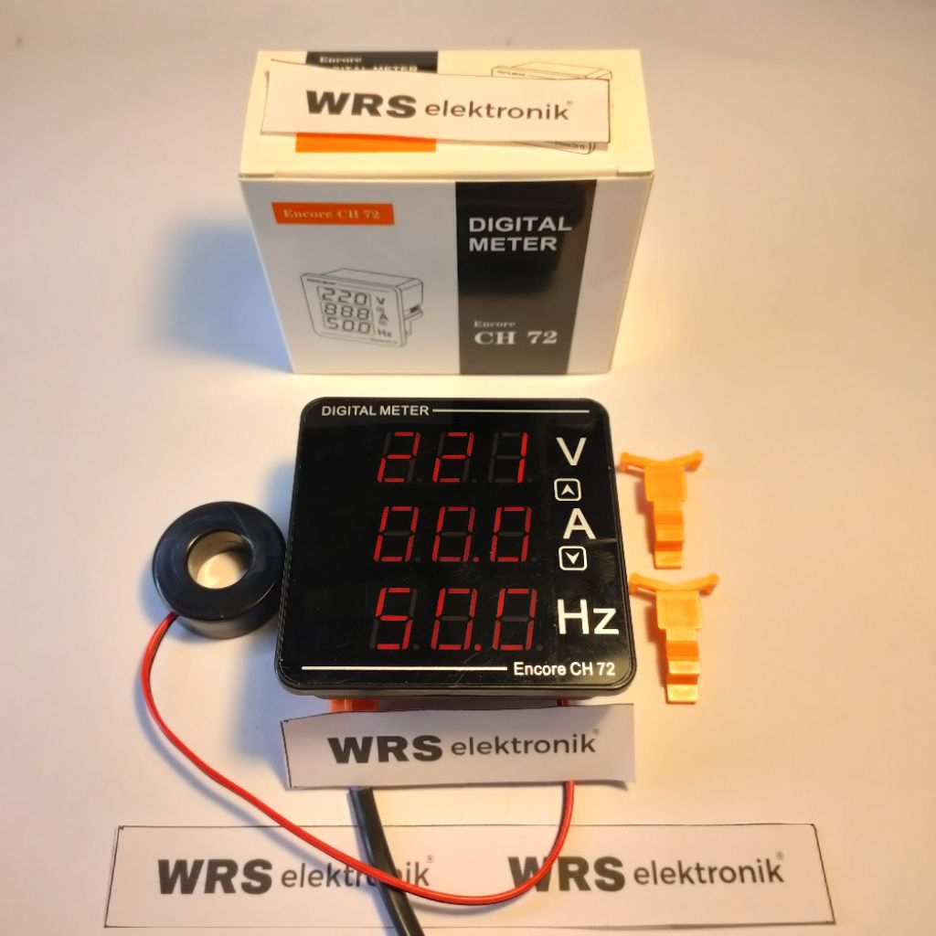 Panel digital CH 72 V A Hz Amper Volt Hz meter