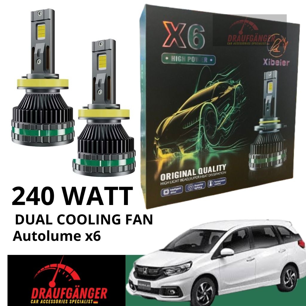 LED Headlight Mobilio 240 Watt Autolume X6 Original PnP Honda Mobilio