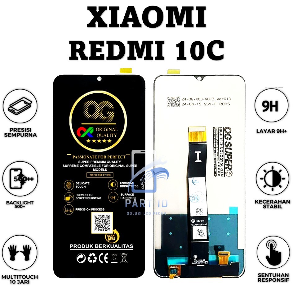 LCD TOUCHSCREEN XIAOMI REDMI 10C COMPLETE ORIGINAL 100% FULLSET