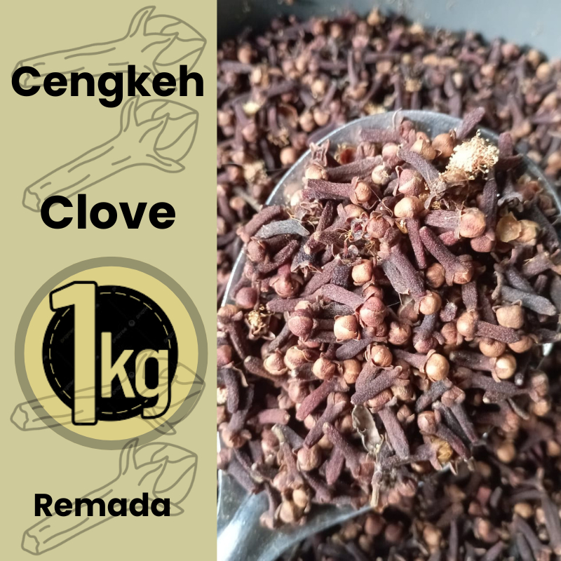 Cengkeh Clove 1 kilogram Kering Jawa Bumbu Rempah Herbal Spices Kebumen Purworejo