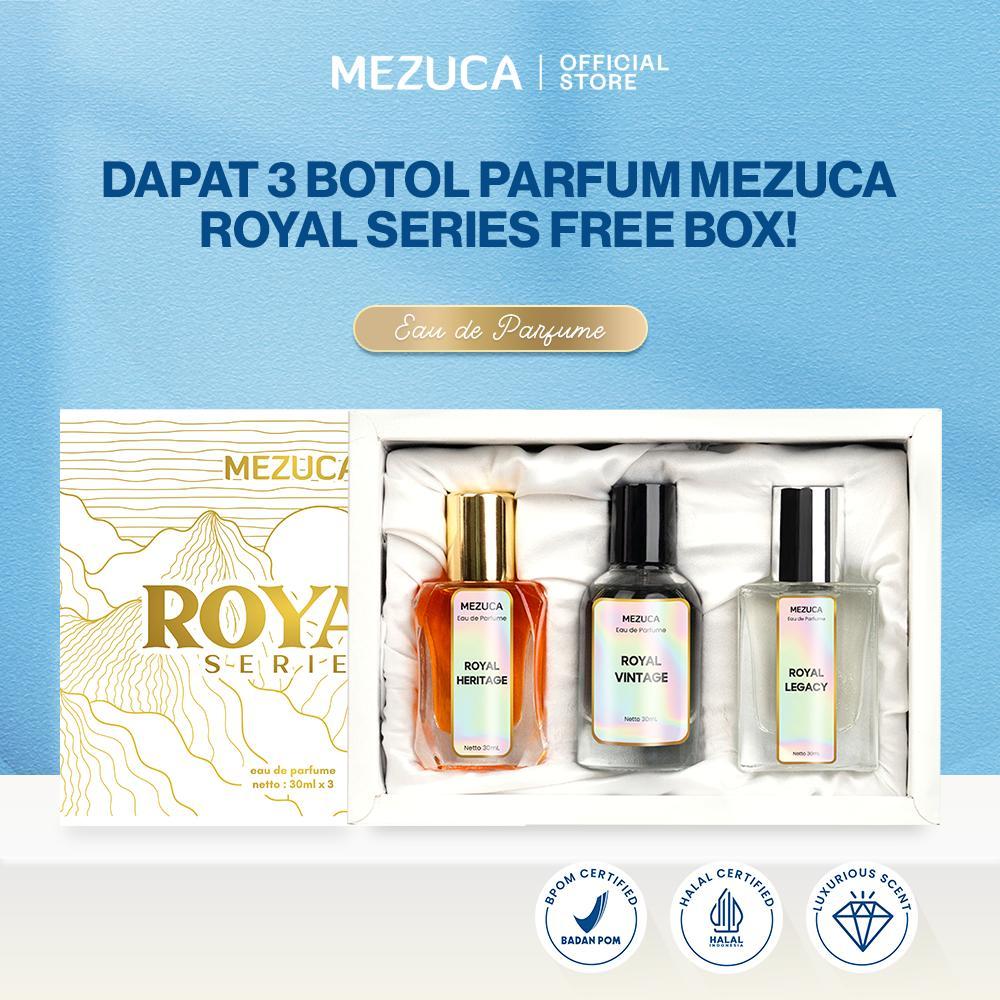 Dapat 3 PCS Parfum Mezuca Royal Series 30mL Free Box EDP  Wangi Awet Tahan Lama Unisex Pria Wanita