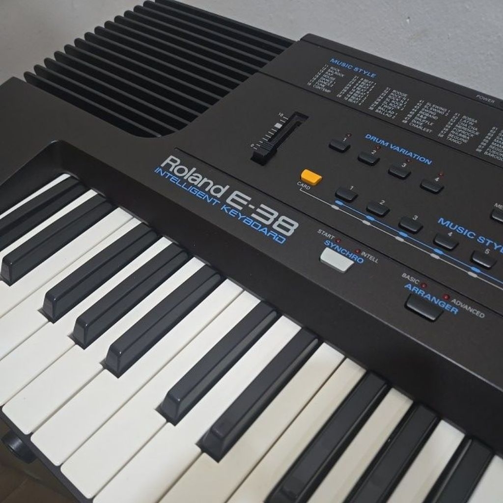 Roland E-38 Intelligent Keyboard / Roland E38 Keyboard Vintage Live Performance Second Mulus Normal