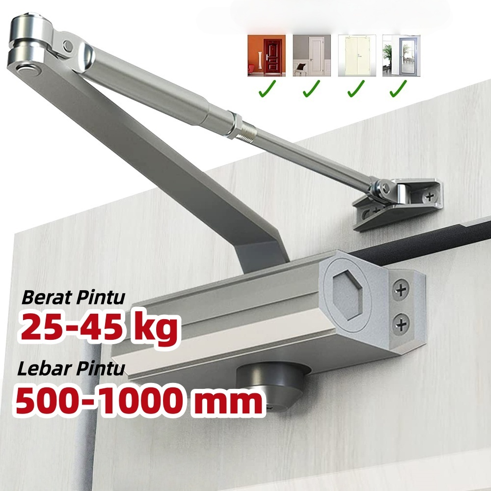 Penutup pintu otomatis, penutup pintu rumah tangga, pintu pegas, penyangga hidrolik, penutup pintu s