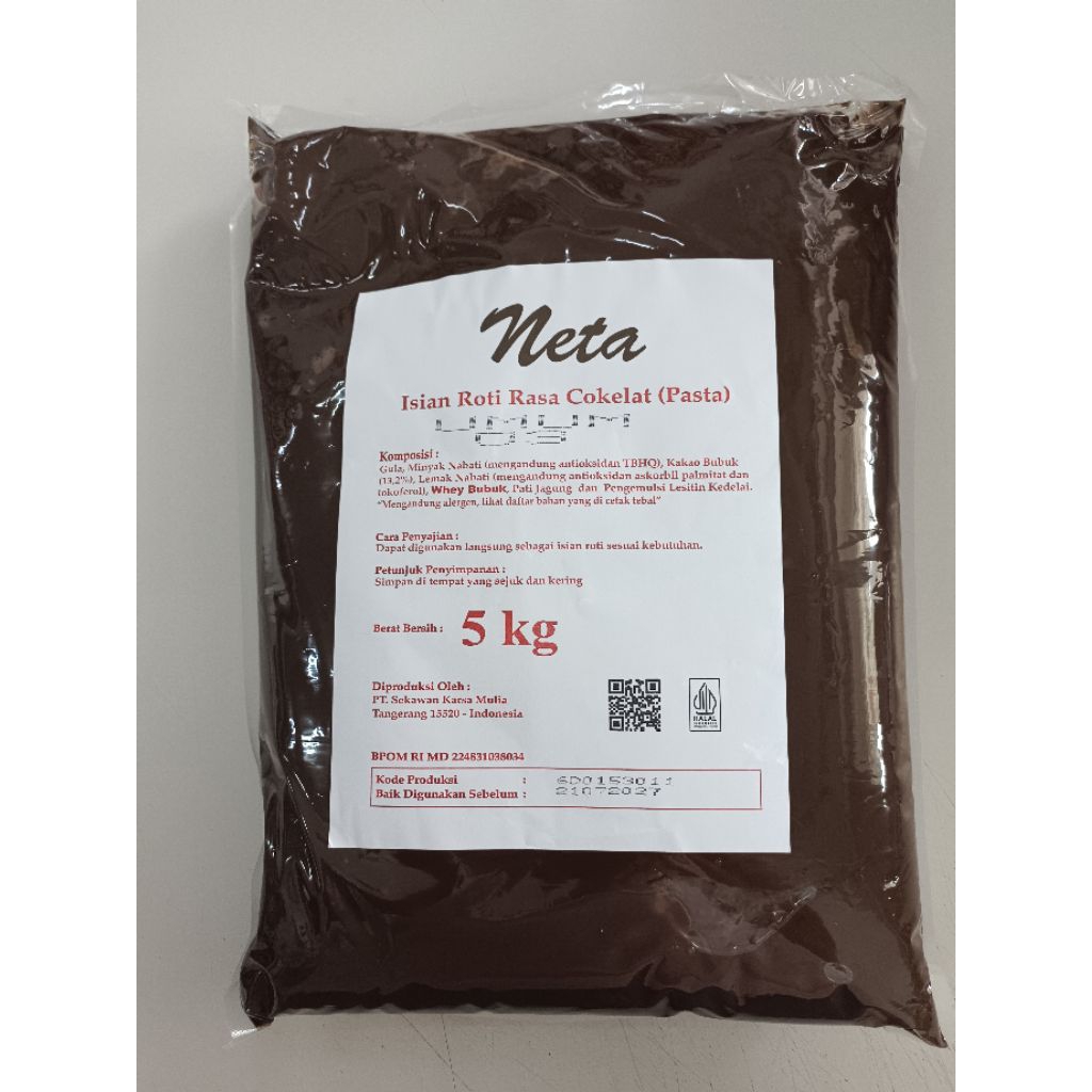 

SELAI COKELAT FILLING ISIAN COKELAT NETA 5KG