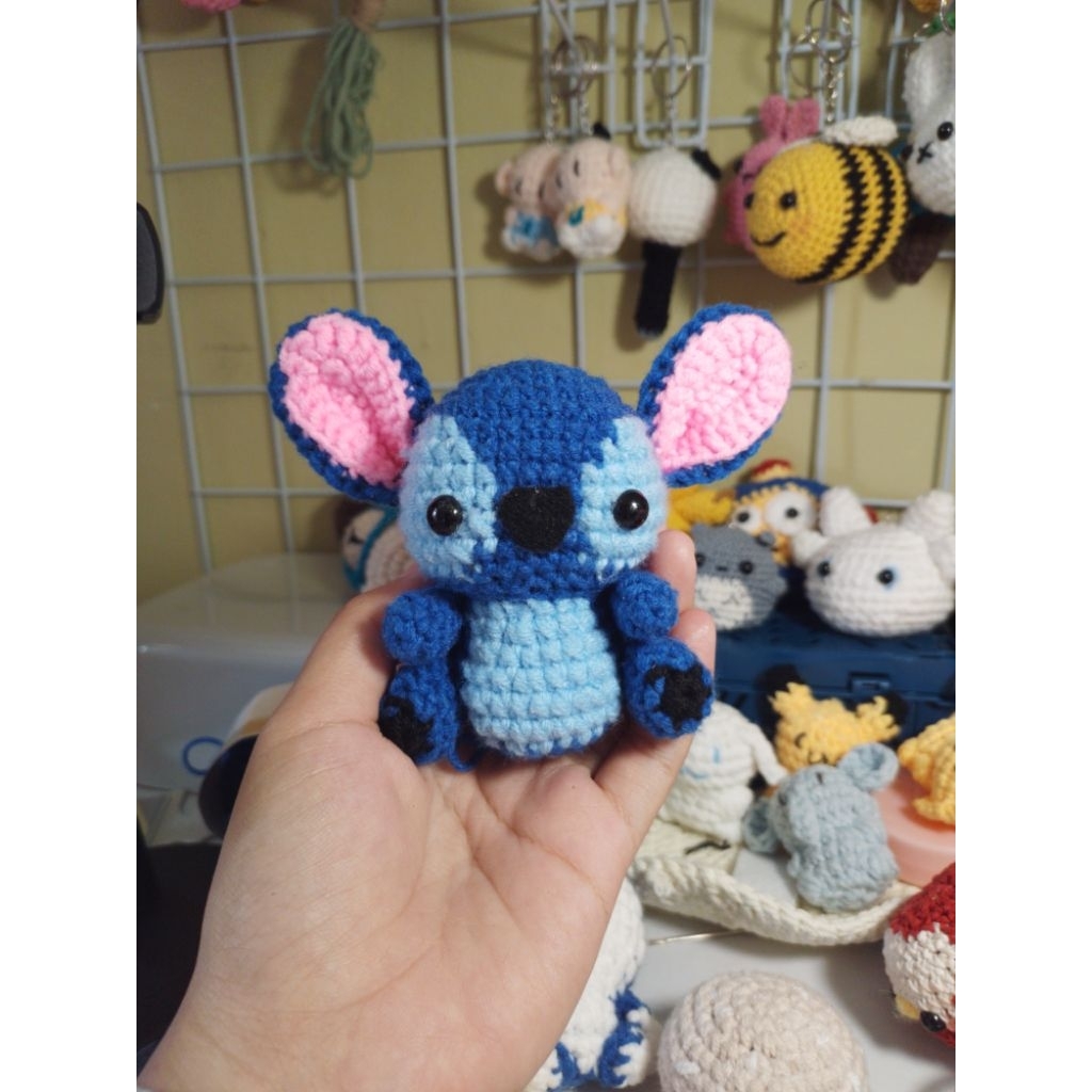 SabilahCraft| Boneka Stitch Crochet Bagcharm Rajut Keychain Stitch