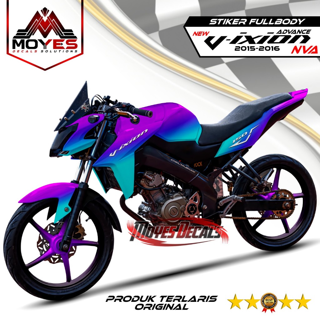 Decal Vixion New Advance, Stiker Vixion NVA, Decal Sticker Variasi Yamaha New Vixion Advance NVA 201