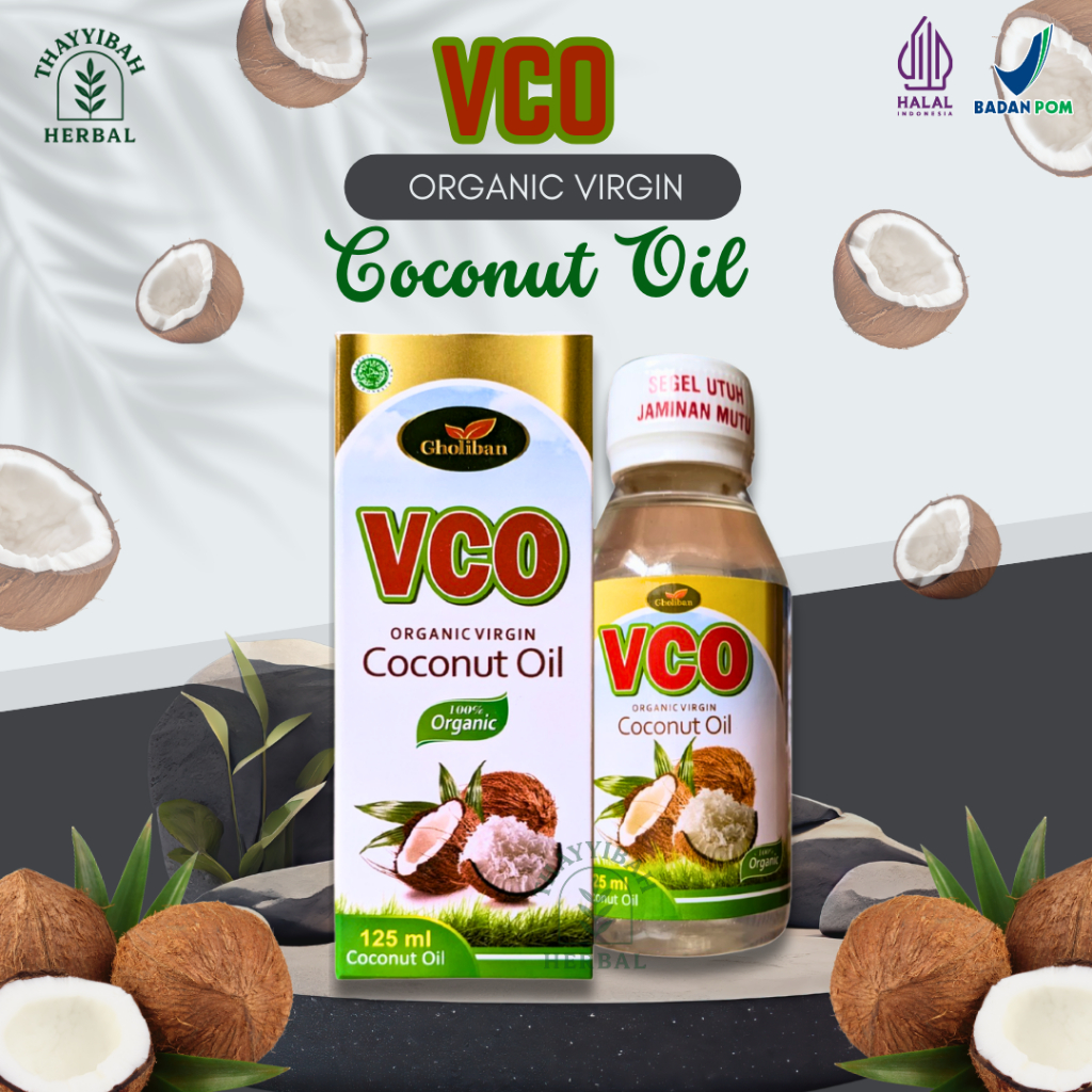 

VCO Virgin Coconut Oil Minyak Kelapa Organik Gholiban 125 ml
