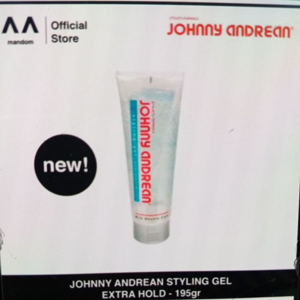 [Tube Gel] JOHNNY ANDREAN Styling Gel Extra Hold 195 gr/ Minyak Rambut Johnny Andrean Gel
