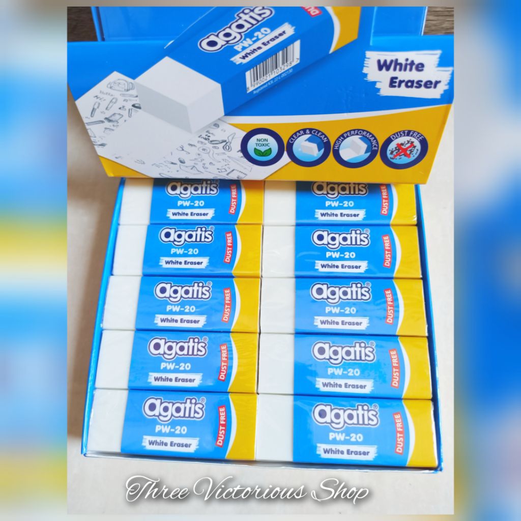

Original Agatis White Eraser PW 20 (box) penghapus pensil