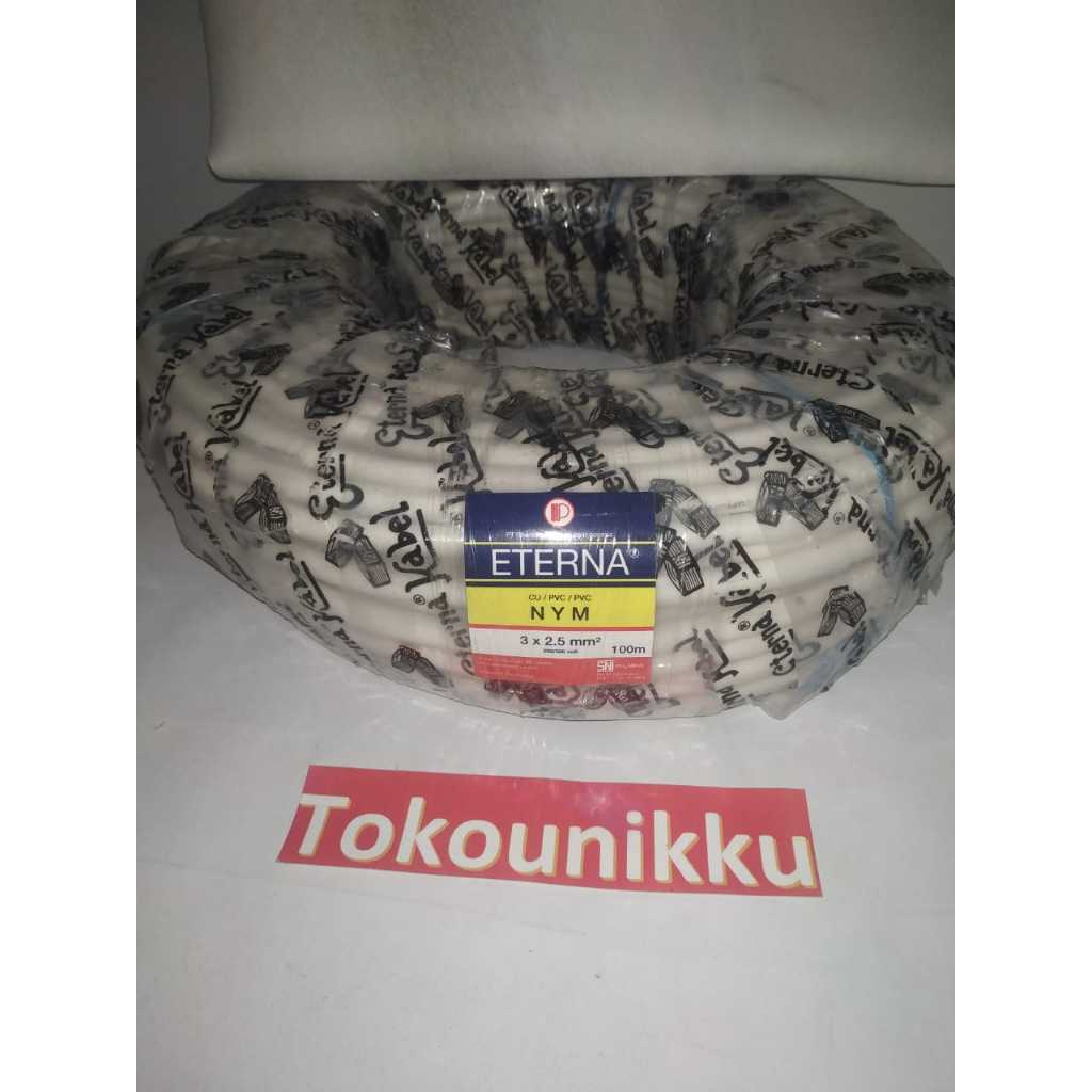KABEL LISTRIK NYM ETERNA 3 X 2,5MM PANJANG 100 METER